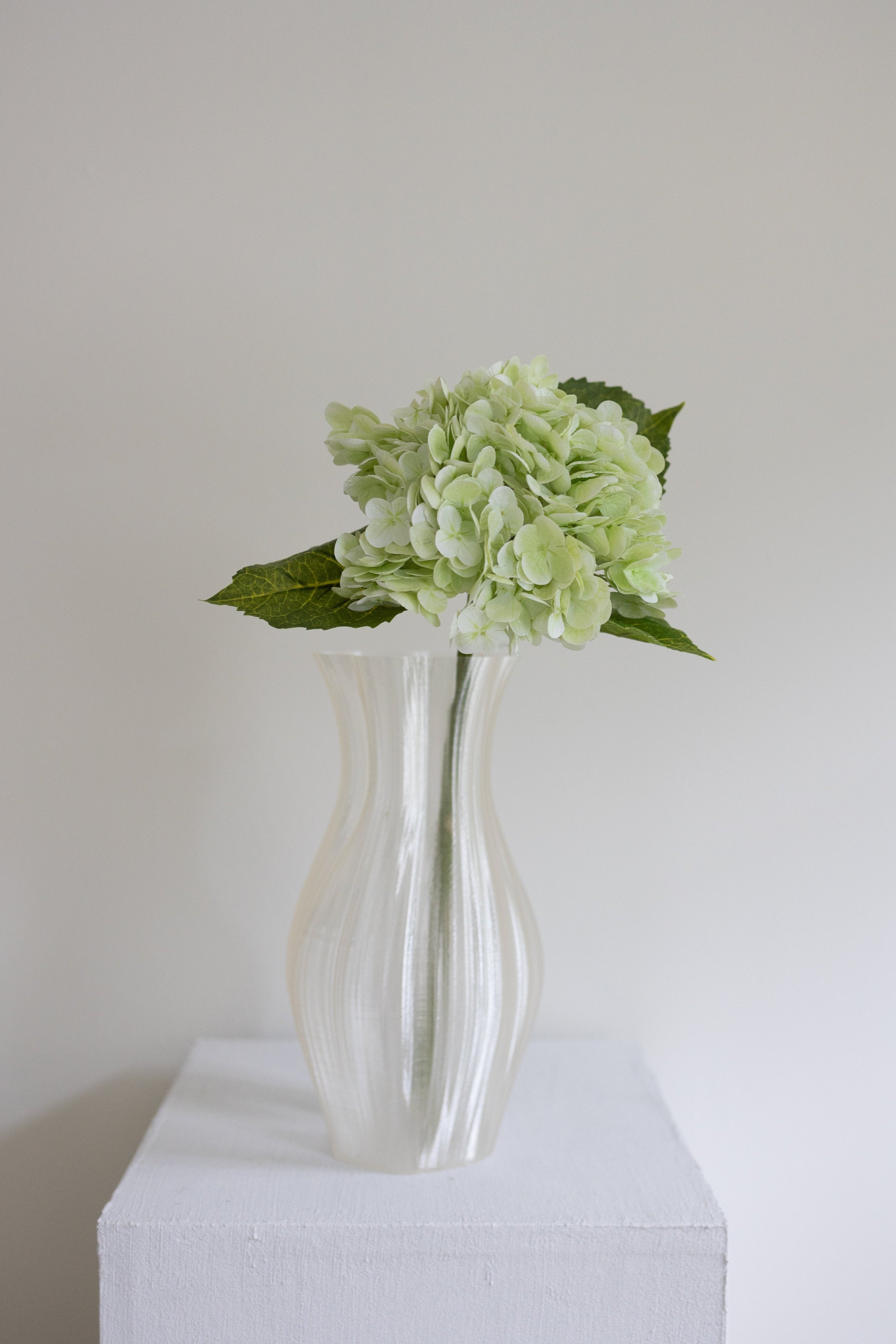 Kunstig Hortensia - lysegrøn